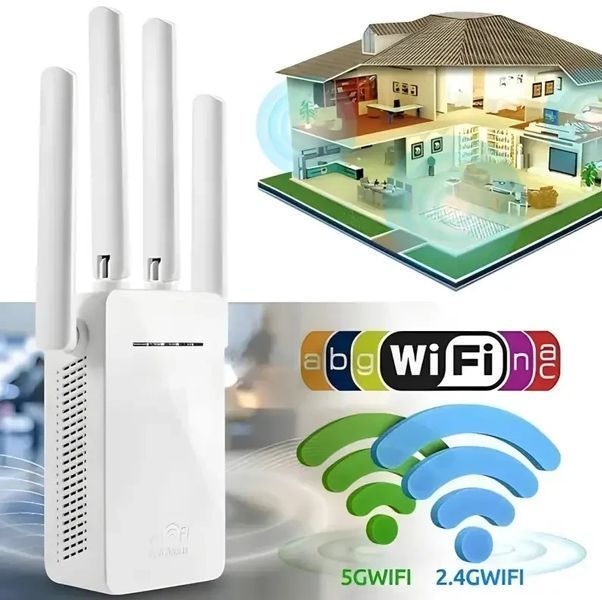 Wi-Fi репитер WR09WIFI, підсилювач бездротового сигналу, режим Repeater/AP, розширення зони покриття Wi-Fi 2875338871 фото
