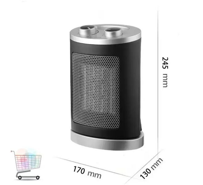 Тепловентилятор підлоговий Domotec MS-5905 Ceramic 1500 Вт Сірий 2356716804 фото