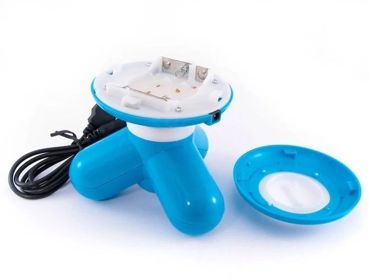 Мультифункціональний міні ручний масажер вібромасажер Mimo Usb блакитний 1861857444 фото