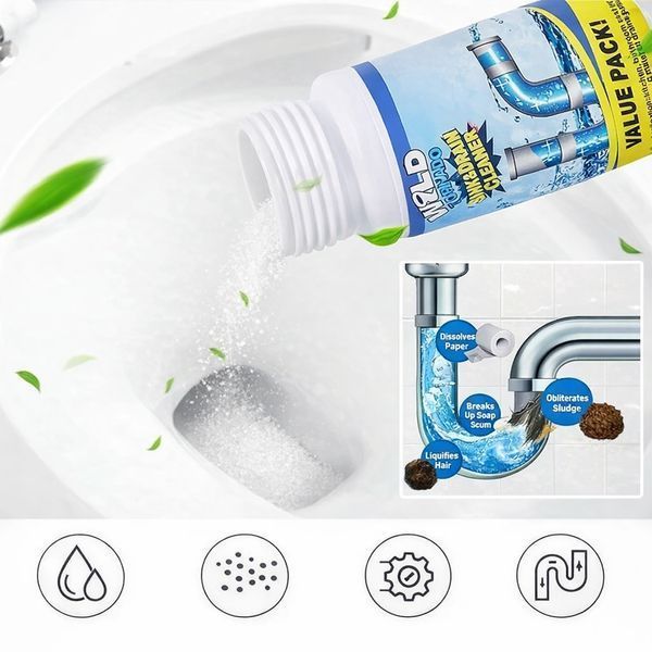 Очисник для труб і мийки WILD Tornado Sink & Drain Cleaner, порошок 100 мл 2906390566 фото