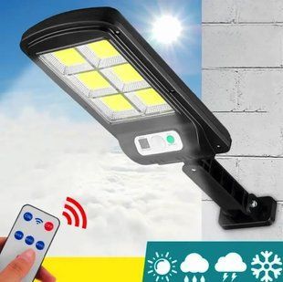 Вуличний ліхтар на стовп із пультом на сонячних батареях Solar Light 6COB 1612114485 фото