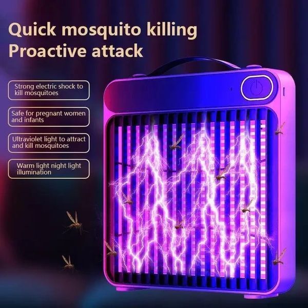 Електричний відлякувач комах Mosquito Killing Lamp BG-010 / УФ-лампа від комарів 360&deg; USB / Настінний знищувач комах 3094983168 фото