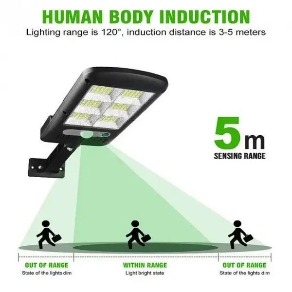 Вуличний ліхтар на стовп із пультом на сонячних батареях Solar Light 6COB 1612114485 фото