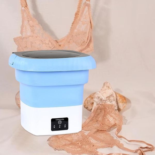 Пральна машина Folding Washing складана 7літров Блакитний 2324024380 фото