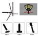 Вуличний ліхтар на стовп із пультом на сонячних батареях Solar Light 6COB 1612114485 фото 9