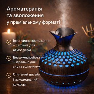 Cool Mist Humidifier 300 мл &mdash; портативний ультразвуковий зволожувач повітря із 7-колірною LED-підсвіткою 2892810286 фото