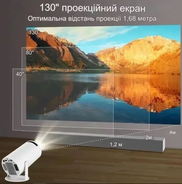 Мультимедійний портативний мініпроєктор Magcubic HY300 Android 12 З підтримкою Wi-Fi Bluetooth 4K UHD 2422836706 фото
