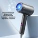 Фен для волосся складаний стайлер Air Blower LY-811, потужність 1800 Вт, 3 швидкості, іонізація, сірий 2543064739 фото 7