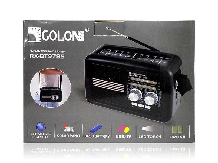 Портативна радіостанція Golon Solar Bluetooth RX-BT978S 2183099183 фото