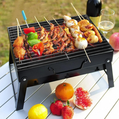 Складаний барбекю гриль портативний мангал BBQ Grill Portable – жароміцний 9437 фото