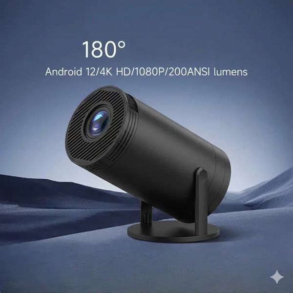 Портативний 4K UHD мініпроєктор Magcubic HY300 Чорний Android 12 З підтримкою Wi-Fi Bluetooth 2831657432 фото