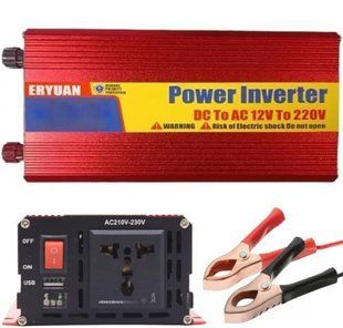 Перетворювач напруги інвертор UKC AR 5000W 12-220 V Автомобільний перетворювач 2468432352 фото