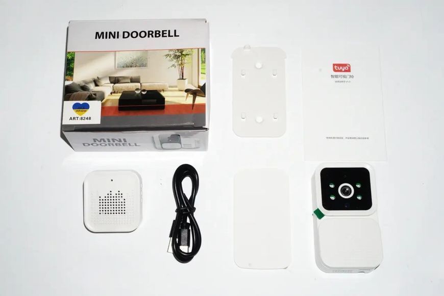 Бездротовий дверний відеодзвінок Wi-Fi Smart Doorbell M6 2275327149 фото
