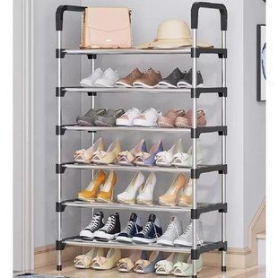 Полиця для взуття 6 секцій New shoe rack 56 х 28 х 113 см 2094414814 фото