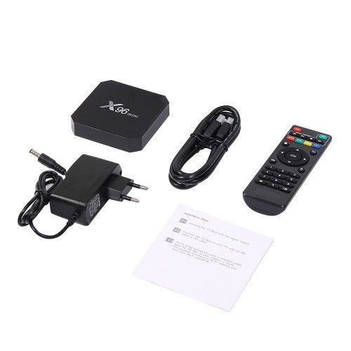 Приставка смарт тв бокс smart tv box x96 mini 4-ядерна 2 Гб/16Гб андроїд 7.1.2 чорний 4K 2595851326 фото