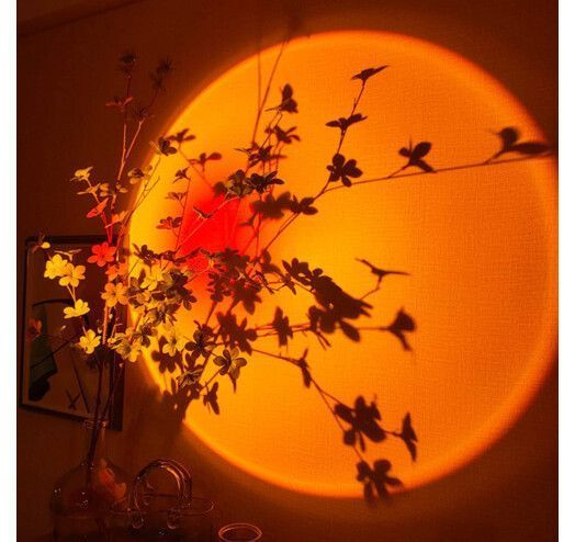 Проєкційний світильник Sunset Lamp з ефектом заходу сонця, світанку fm-23 1445018211 фото