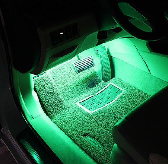 Світлодіодна RGB стрічка для підсвічування салону автомобіля з пультом ДК 4 шт. по 18 льод ELITE LUX EL-1228 1248928351 фото