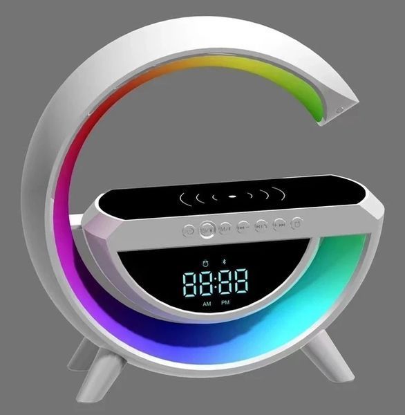 Настільна смарт-лампа, нічник BT-3401 RGB Rainbow Light-Wireless Happy Light з Bluetooth колонкою + бездрот 2049204232 фото