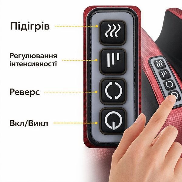 Масажер для ніг Renkai Foot Massager роликовий із підігрівом, 3 режими, для зняття втоми 2898962136 фото