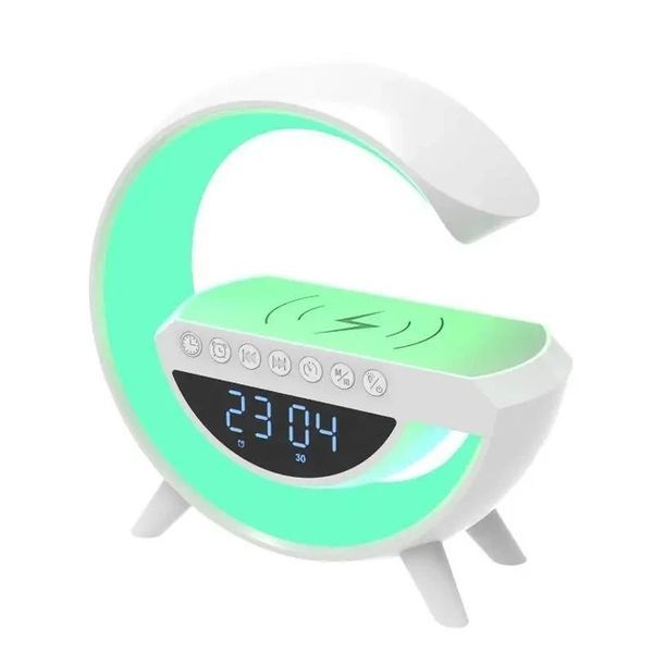 Настільна смарт-лампа, нічник BT-3401 RGB Rainbow Light-Wireless Happy Light з Bluetooth колонкою + бездрот 2049204232 фото