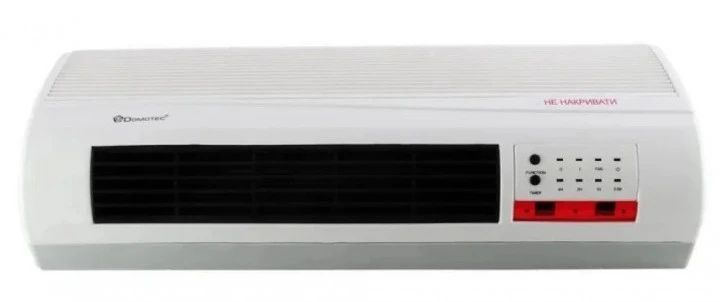 Настінний нагрівач із пультом керування Domotec 5961MS теплова завіса, 2 режими обігрівання, холодне обдування, 2303144179 фото