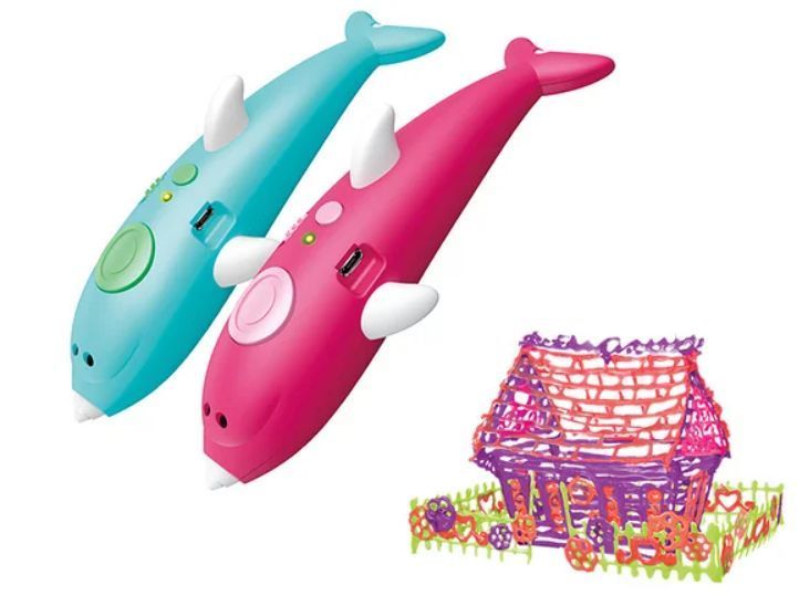 3D Ручка PEN-2 з LCD-дисплеєм + Пластик! Крута ручка для малювання! 1326802871 фото