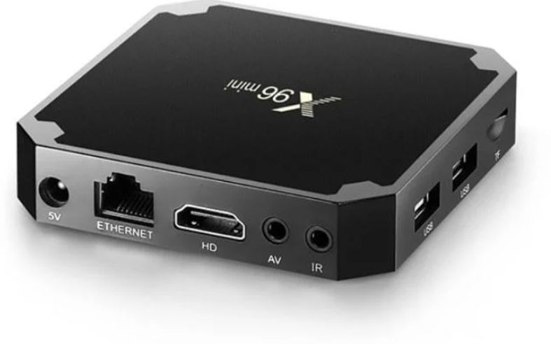 Приставка смарт тв бокс smart tv box x96 mini 4-ядерна 2 Гб/16Гб андроїд 7.1.2 чорний 4K 2595851326 фото
