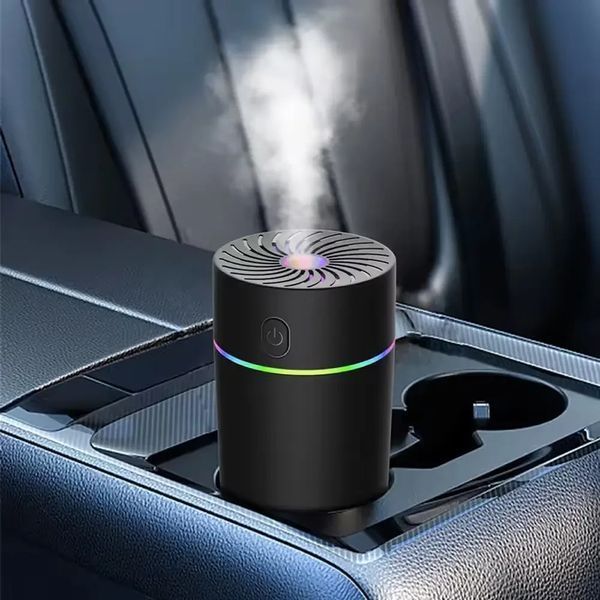 Автомобільний зволожувач повітря з підсвіткою, USB, Чорний/Зволожувач для авто/Аромодифузор у машину 3023262503 фото
