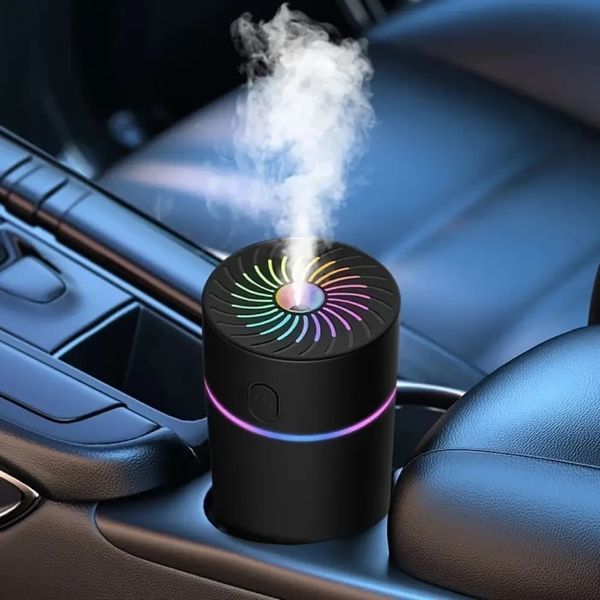 Автомобільний зволожувач повітря з підсвіткою, USB, Чорний/Зволожувач для авто/Аромодифузор у машину 3023262503 фото