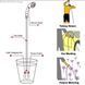 Душ портативний, кемпінговий із помпою на акумуляторі USB Travel shower 2200 мАг 1947382950 фото 4