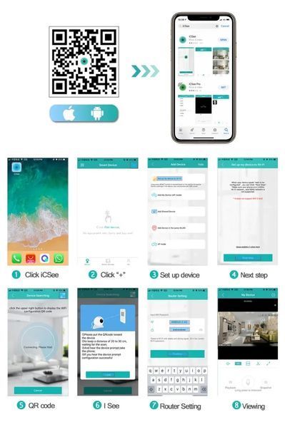 Вулична IP Wi-Fi PTZ-D4 камера спостереження Відеоспостереження Купольна Поворотна IP66 біло-чорна 2030701041 фото