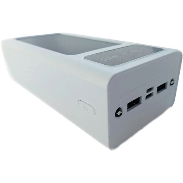 УМБ Power Bank Solar 50000mAh повербанк 4 в 1 із сонячною панеллю, екраном, ліхтариком White 2024142280 фото