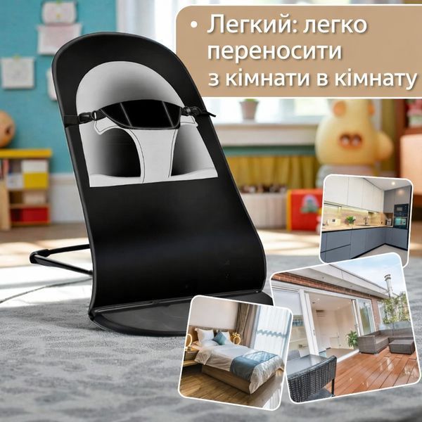 Шезлонг-крісло для немовлят із регульованою спинкою та складаною конструкцією 2885667903 фото
