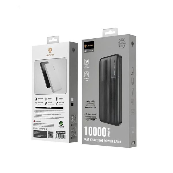 Зовнішній акумулятор PowerBank 10000 mAh, LENYES PX161 / Портативний акумулятор / Повербанк для телефона / УМБ 2290693184 фото