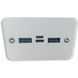 УМБ Power Bank Solar 50000mAh повербанк 4 в 1 із сонячною панеллю, екраном, ліхтариком White 2024142280 фото 2