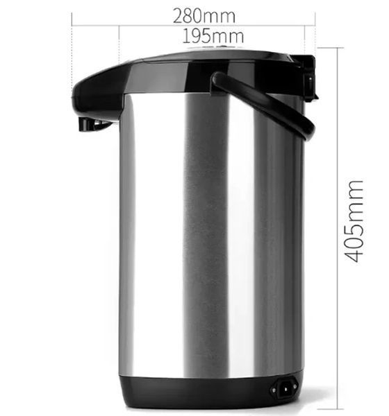 Термопот ZP087 об'єм 6,8 л, електротермос, чайник-термос із помпою, 750 Вт, з підтримкою температури 2443760500 фото