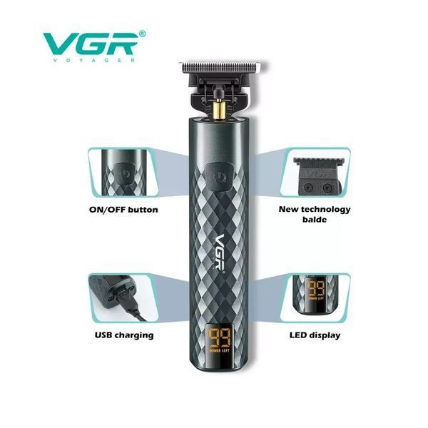 Тример професійний оригінальний тример для стриження бороди VGR V-077 1931013348 фото