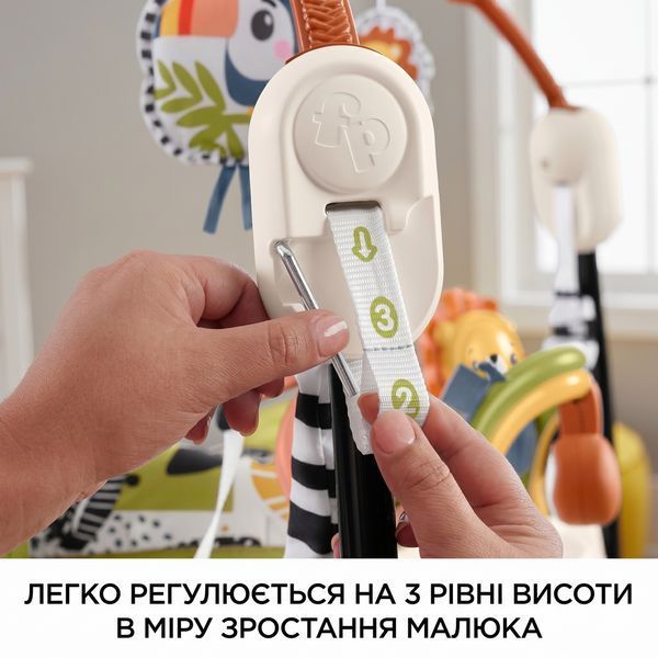 Дитячий ігровий центр Fisher-Price Jumperoo з підсвіткою і звуком / Розвивальний ігровий джемпер Бежевий 3011600502 фото