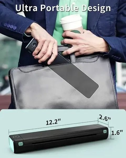 Акумуляторний термопринтер моментального друку з друком Bluetooth і USB M15 A4 2758764319 фото