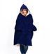 Толстовка плед із капюшоном Huggle Hoodie Синій 1670121214 фото 3