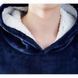 Толстовка плед із капюшоном Huggle Hoodie Синій 1670121214 фото 2