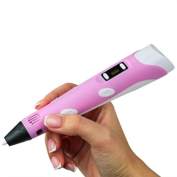 3D-Ручка 3Dpen З Lcd Екраном Повний Набір Пластик Рожевий 2024155388 фото