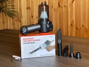 Автомобільний портативний бездротовий акумуляторний пилосос 2 in1 Vacuum cleaner ЧОРНИЙ LY-597 2234957242 фото