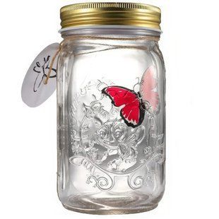 Декоративний нічник Метелик у банці Butterfly Інтерактивний пурхає метелик у банці з підсвіткою 2422843809 фото