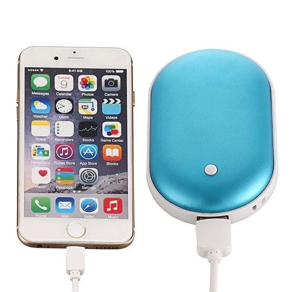 Грілка для рук і повербанк 2 в 1 Pebble hand warmer Грілка-повербанк 5000 mAh Power Bank з підігрівом 3054084405 фото