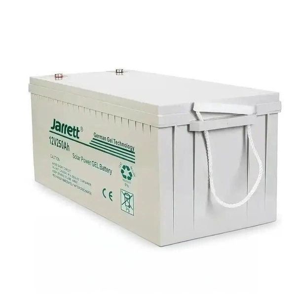Універсальний гелевий акумулятор для котла та сонячних панелей Jarrett GEL 12 V 250 Ah 2422517079 фото