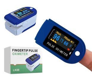 Пульсоксиметр Fingertip LK88 Pulse Oximeter Біло-синій 2306041632 фото