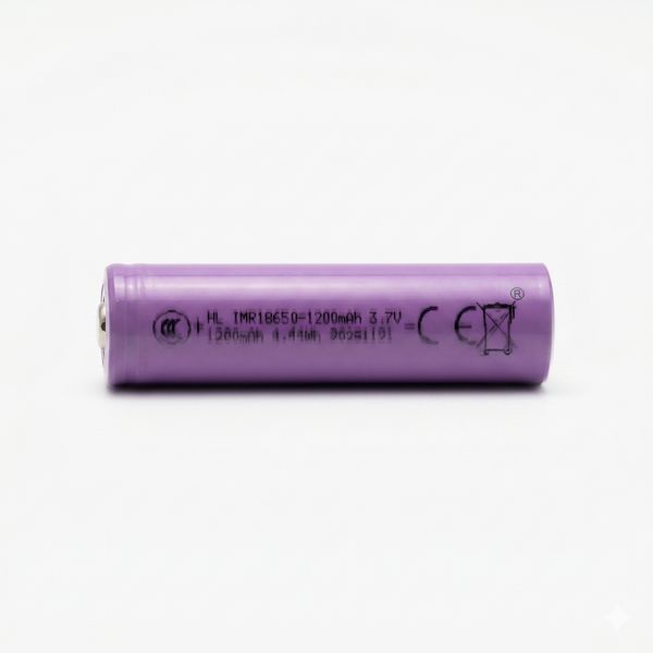 Акумулятор 18650 Li-ion IMR HL 1200 mAh 3.7V літій-іонний перезаряджуваний для ліхтариків і електроніки 3059961554 фото