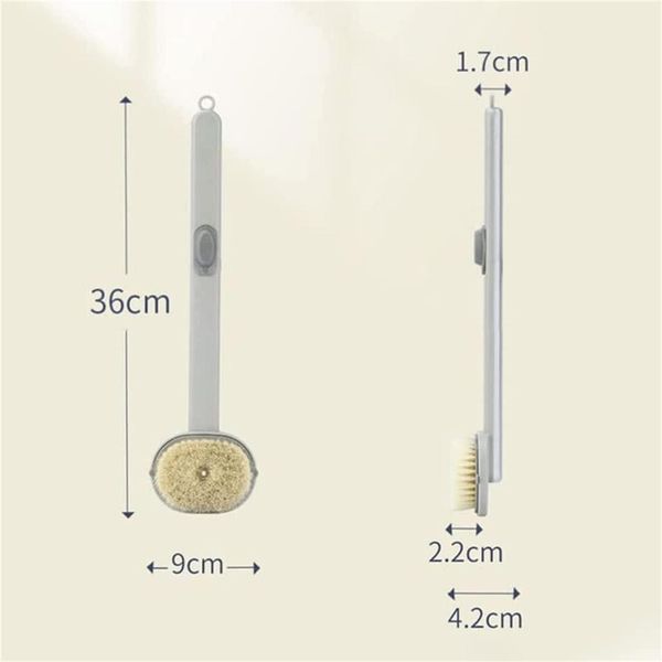 Щітка для душу та для чищення ванни з довгою ручкою Bath brush long handle 2113226217 фото