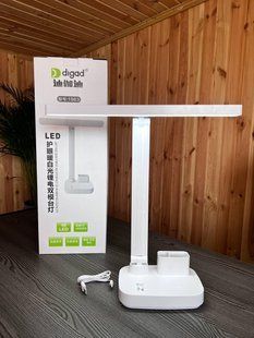 Потужна акумуляторна настільна лампа Digad 1963 на 48 LED 5 W (ЗАРЯДКА ВІД USB/C'ЄМНІ АКУМУЛЯТОРИ) Біла 1817701315 фото